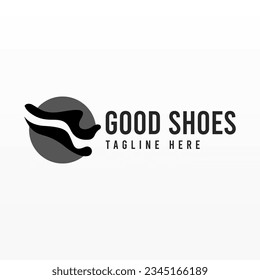 Shoe logo design concept. Shoes logo template. Man fashion logo design template