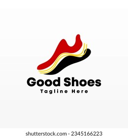 Shoe logo design concept. Shoes logo template. Man fashion logo design template