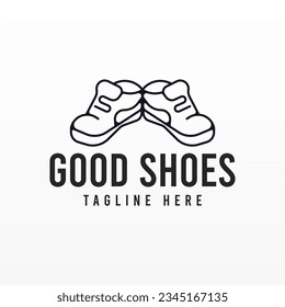 Shoe logo design concept. Shoes logo template. Man fashion logo design template