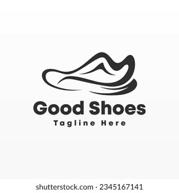Shoe logo design concept. Shoes logo template. Man fashion logo design template