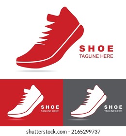 Shoe Logo Design Template Abstract Running Stock Vector (Royalty Free ...
