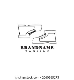 shoe logo icon design template modern vector illustration