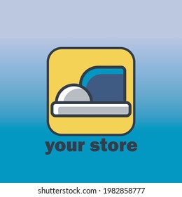 the shoe logo is packaged in a simple and easy to remember.