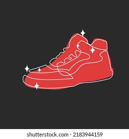 shoe logo with a simple design and with a variety of other shoe shapes.