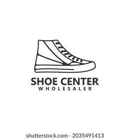 Design der Shoe-Logo-Vorlage, Vektorsymbol