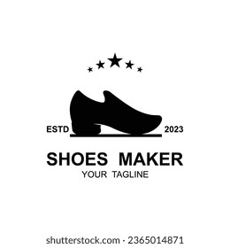 shoe logo vector icon illustrtation design. Logo for shoe shop, running, fashion and business.