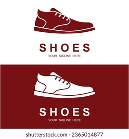 shoe logo vector icon illustrtation design. Logo for shoe shop, running, fashion and business.
