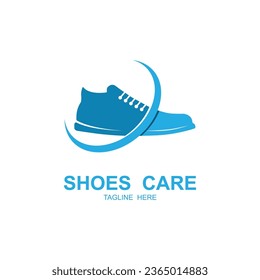 diseño de ilustraciones del icono del vector del logotipo del zapato. Logo para zapatería, correr, moda y negocios.