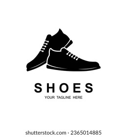 shoe logo vector icon illustrtation design. Logo for shoe shop, running, fashion and business.