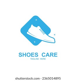shoe logo vector icon illustrtation design. Logo for shoe shop, running, fashion and business.