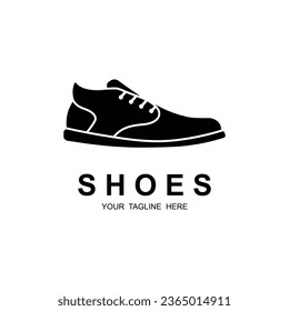 shoe logo vector icon illustrtation design. Logo for shoe shop, running, fashion and business.