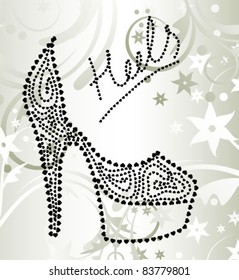 shoe made of hearts