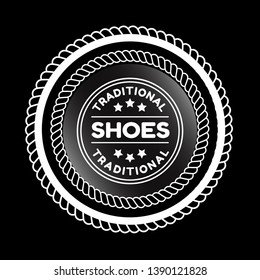 Shoe Maker vintage emblem.shoe label,tag.