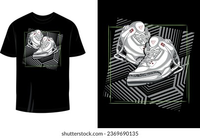 The Shoe is Making For Me T Shirt Design Vector