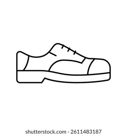shoe model line icon vector. shoe model sign. isolated contour symbol black illustration