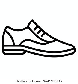 Shoe outline vector icon art