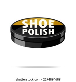 Shoe polish can vector isolated illustration