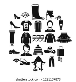 Shoe polish icons set. Simple set of 25 shoe polish vector icons for web isolated on white background