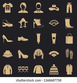 Shoe polish icons set. Simple set of 25 shoe polish vector icons for web for any design