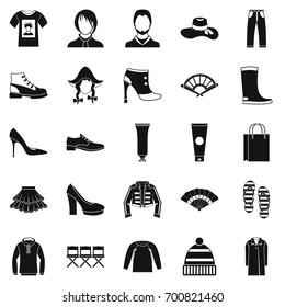 Shoe polish icons set. Simple set of 25 shoe polish vector icons for web isolated on white background