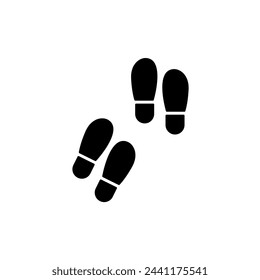 shoe print concept line icon. Simple element illustration. shoe print concept outline symbol design.