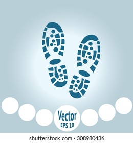 Shoe print icon