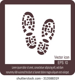 Shoe print icon
