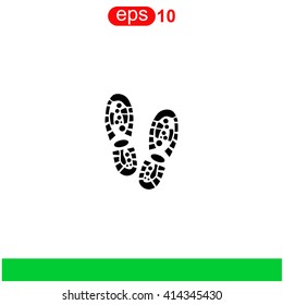 Shoe print icon.