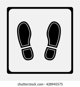 Shoe print icon.