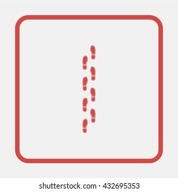 Shoe print icon.