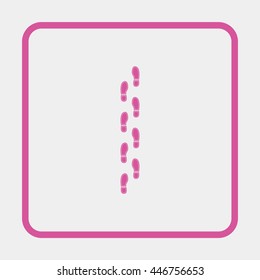 Shoe print icon.