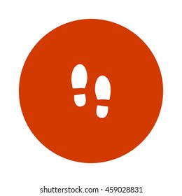 Shoe print icon