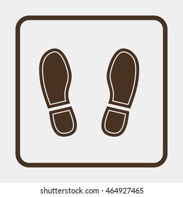 Shoe print icon.