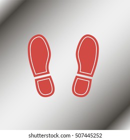 Shoe print icon.