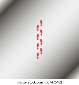 Shoe print icon.
