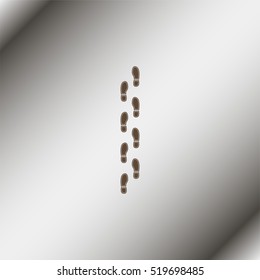 Shoe print icon.