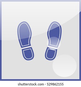 Shoe print icon.