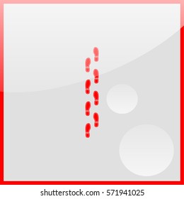 Shoe print icon.