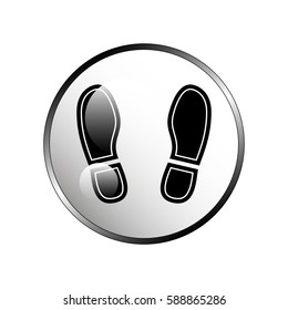 Shoe print icon.