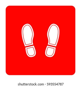 Shoe print icon.