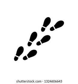 Shoe print icon symbol vector