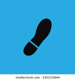 shoe print icon vector