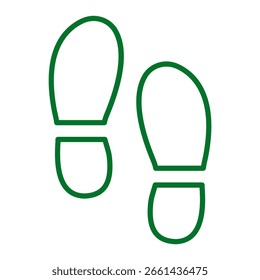 Icono de impresión de zapatos Ilustración vectorial