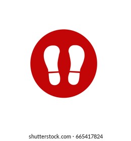 Shoe Print Symbol