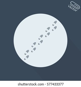 Shoe print vector