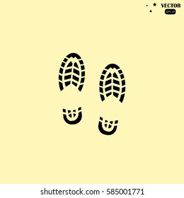 Shoe Print Vector Stock Vector (Royalty Free) 535712602