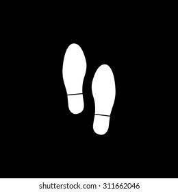 Shoe print  - vector icon