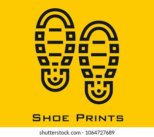 Shoe Prints vector icon