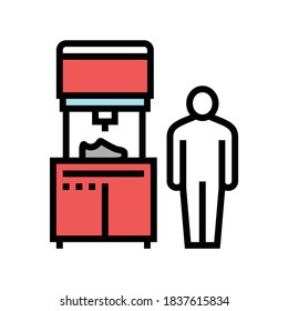 shoe production machine color icon vector. shoe production machine sign. isolated symbol illustration