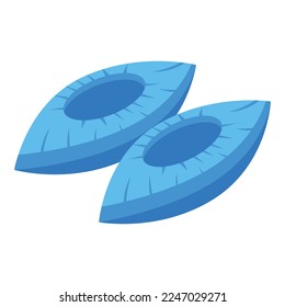 Icono de protección de zapatos vector isométrico. Cobertura médica. Plástico de arranque